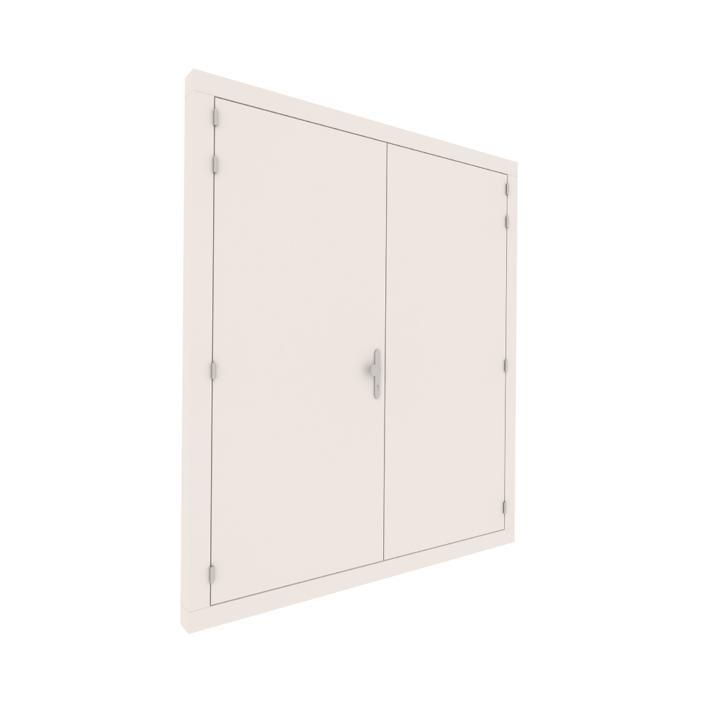 Dichte-garagedeur-glad-L