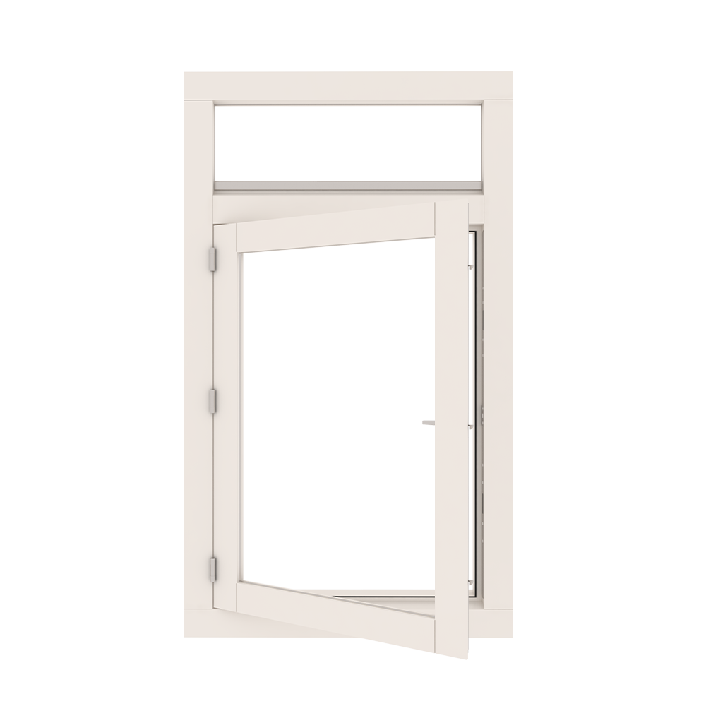 Draairaam-bovenlicht-open