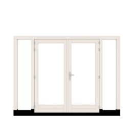 Tuindeur kozijn met 2 zijlichten (rechts) - 3000 x 2406 mm (24-uurskozijn)
